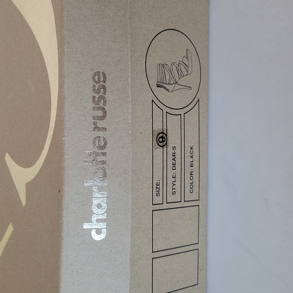 Charlotte Russe Black Suede Caged Heels - Picture 9 of 10